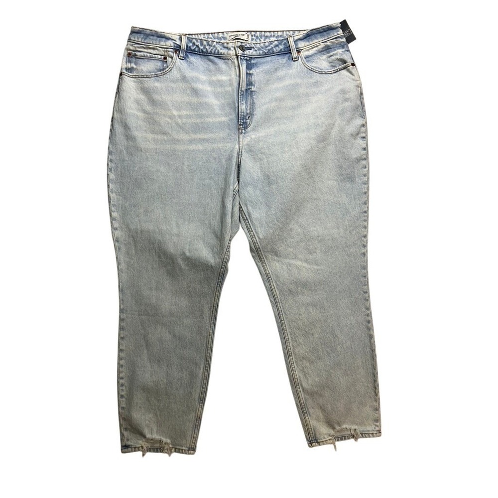 Abercrombie Fitch The Mom High Rise Ultra High Rise Jeans Light Wash Size 35 20L